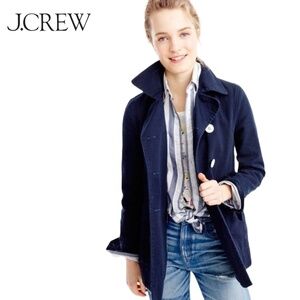 Women's J.Crew Peacoat in Heavyweight Cotton | Color: Blue |‎ Size: 4